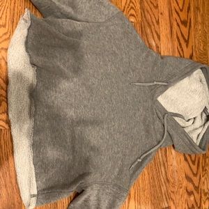 Cropped grey hoodie
